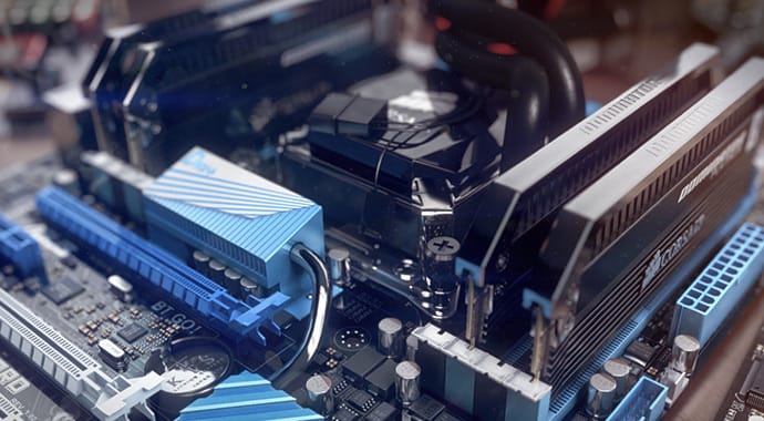 V-Ray for 3ds Max Motherboard Product Design
