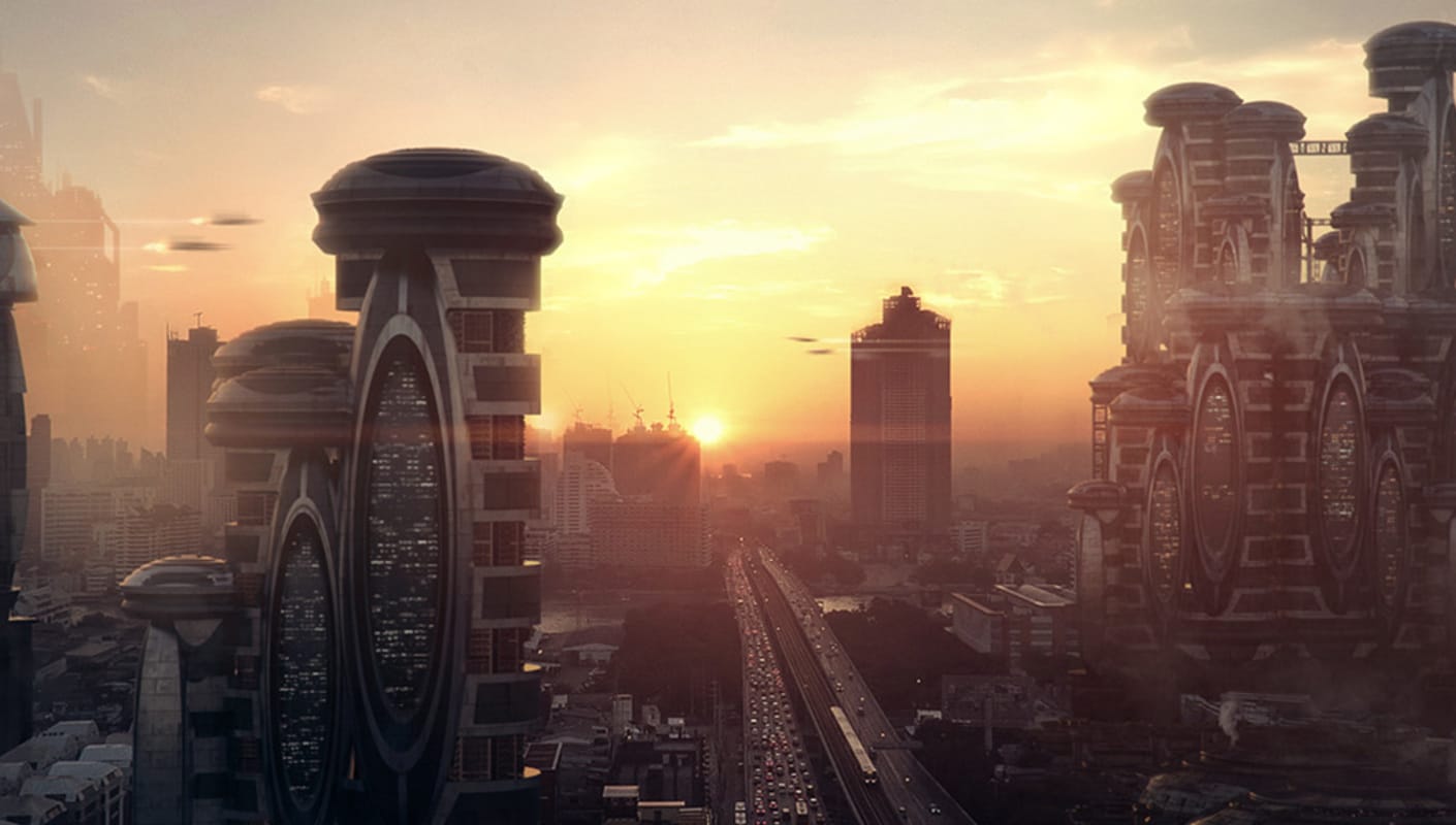 V-Ray for 3ds Max Cityscape Michael Johnson Sci-Fi City