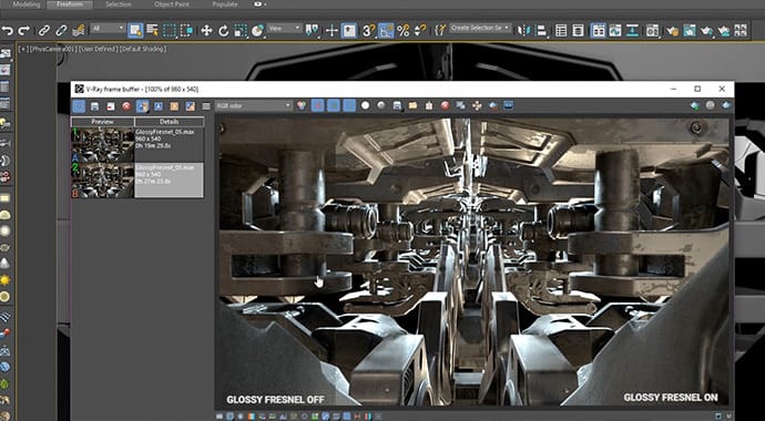 V-Ray for 3ds Max Glossy Fresnel