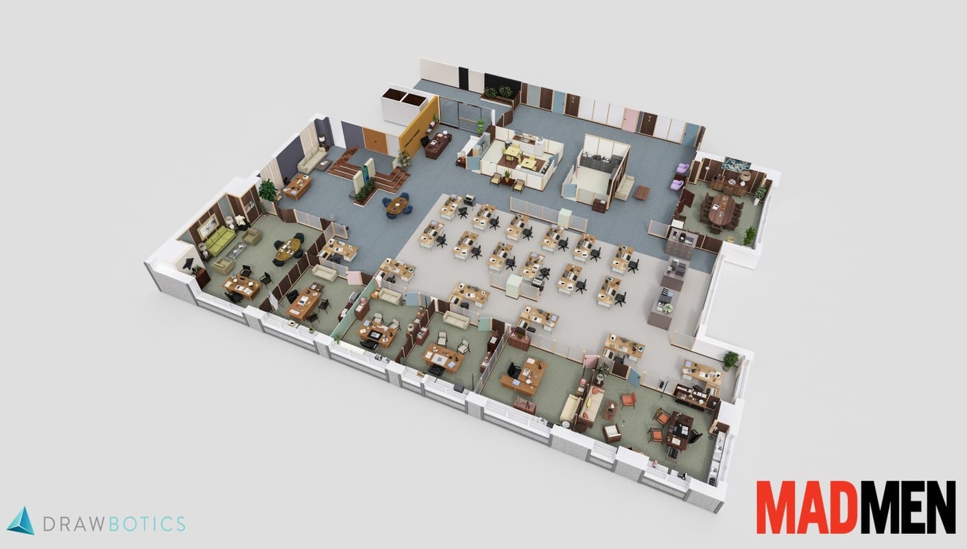 Drawbotics Floor Plan Mad Men