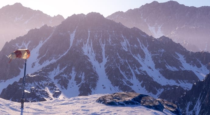 V-Ray rendered mountains