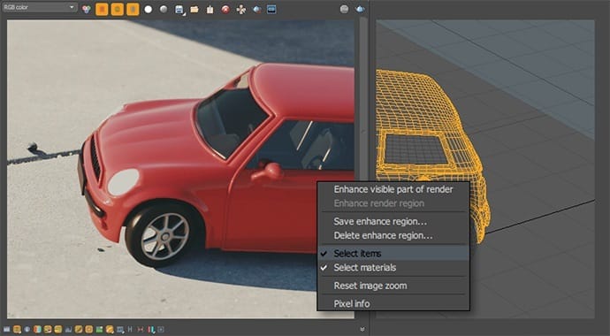 V-Ray for MODO Material Selection