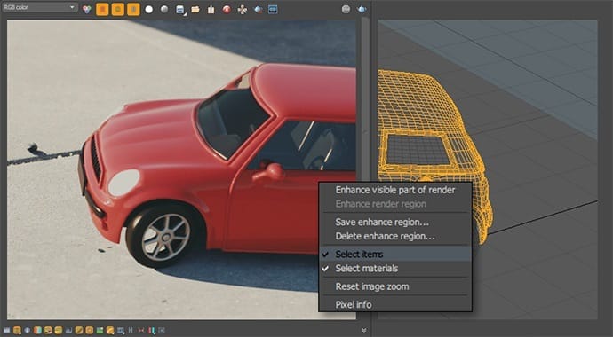 V-Ray for
                MODO Material Selection