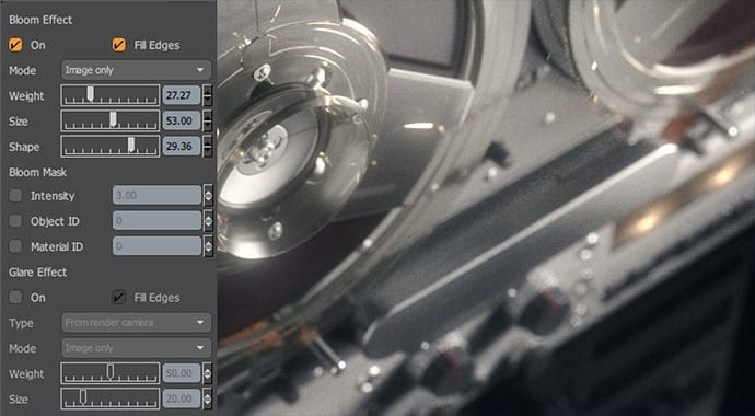 V-Ray for
                MODO Lens Effects