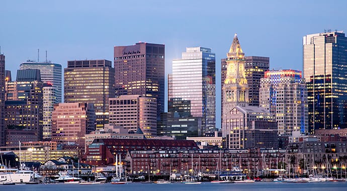One Post Office Square is a 41-story tower in Boston’s Financial District rendered by TILTPIXEL