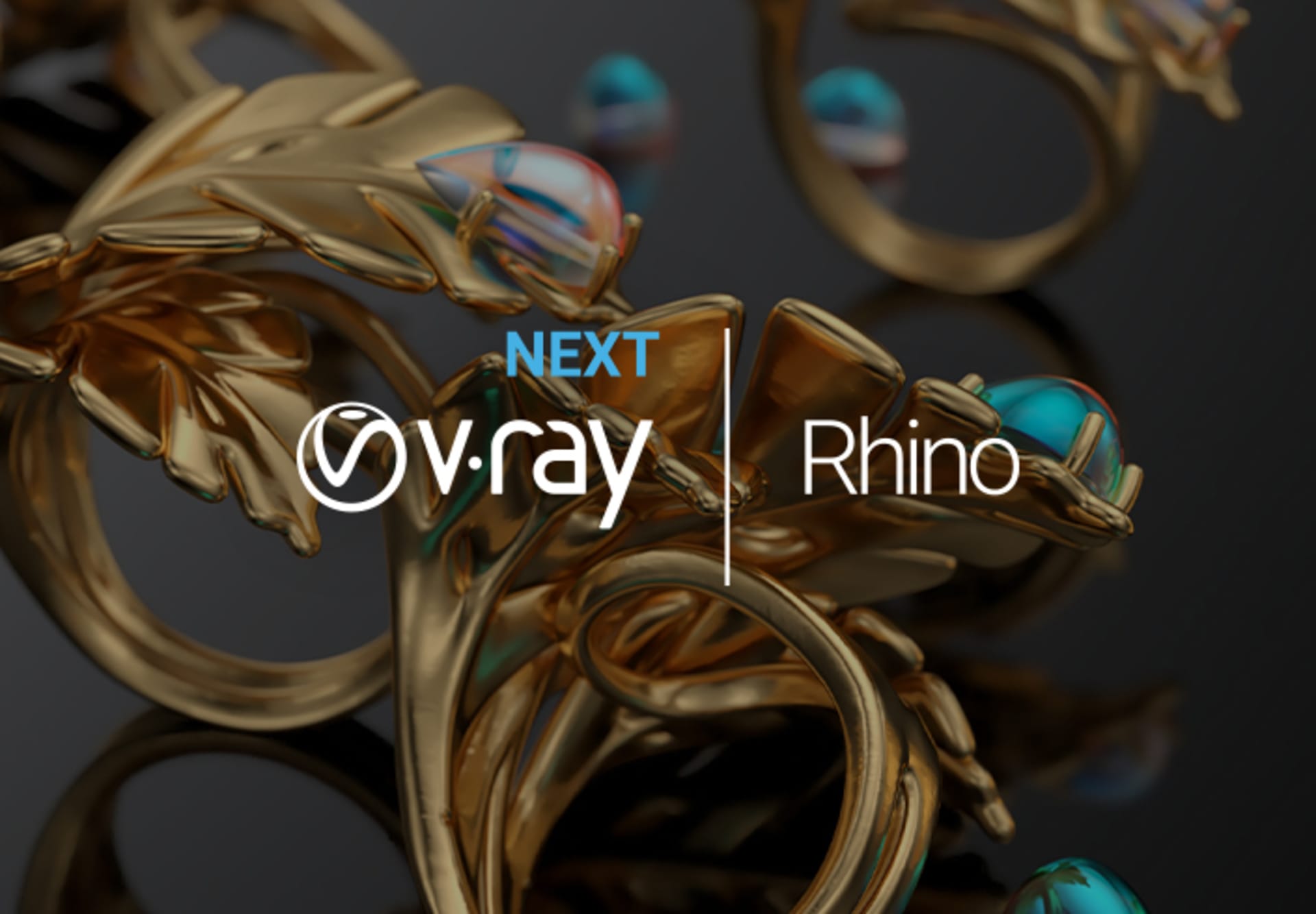 vray rhino glossy gold
